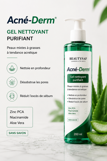 Acné-Derm® Gel Nettoyant Purifiant – 200 ml