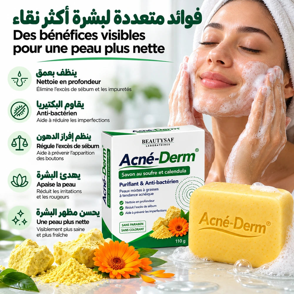 Savon au Soufre – Purifiant & Anti-imperfections – 110 g