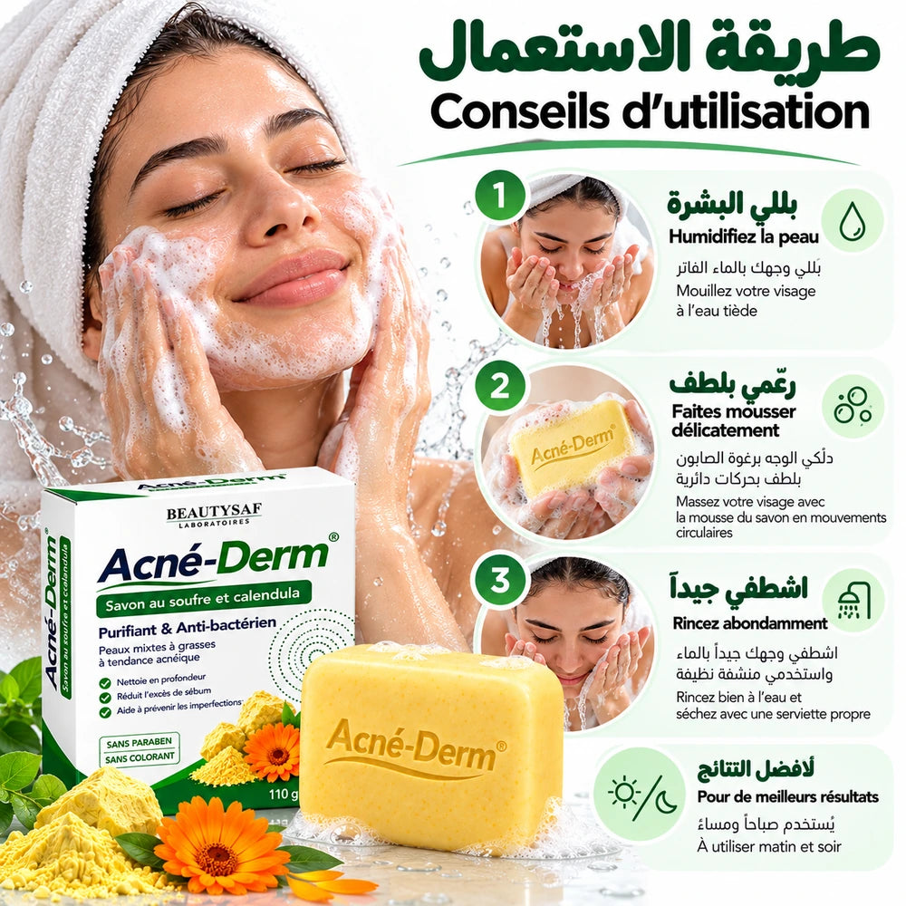 Savon au Soufre – Purifiant & Anti-imperfections – 110 g