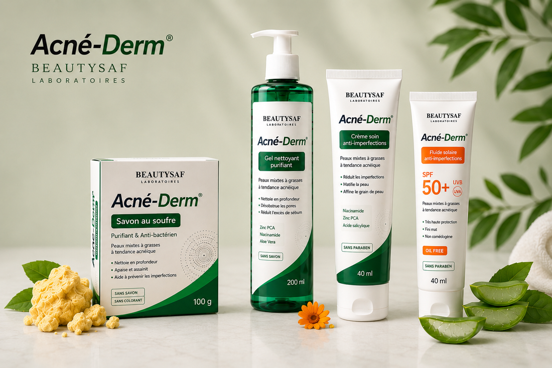 Routine Complète Acné-Derm® – Pack Anti-Imperfections 4 Produits